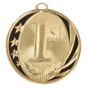 GOLD MEDAL/W BLK 1st PLACE