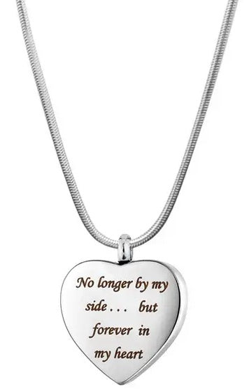 Urn Necklace heart No longer by my side