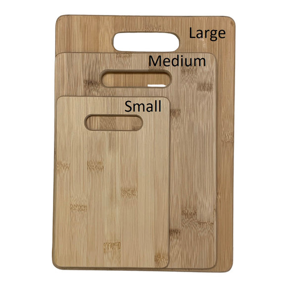 Cutting Boards Bamboo - Laser Engraved