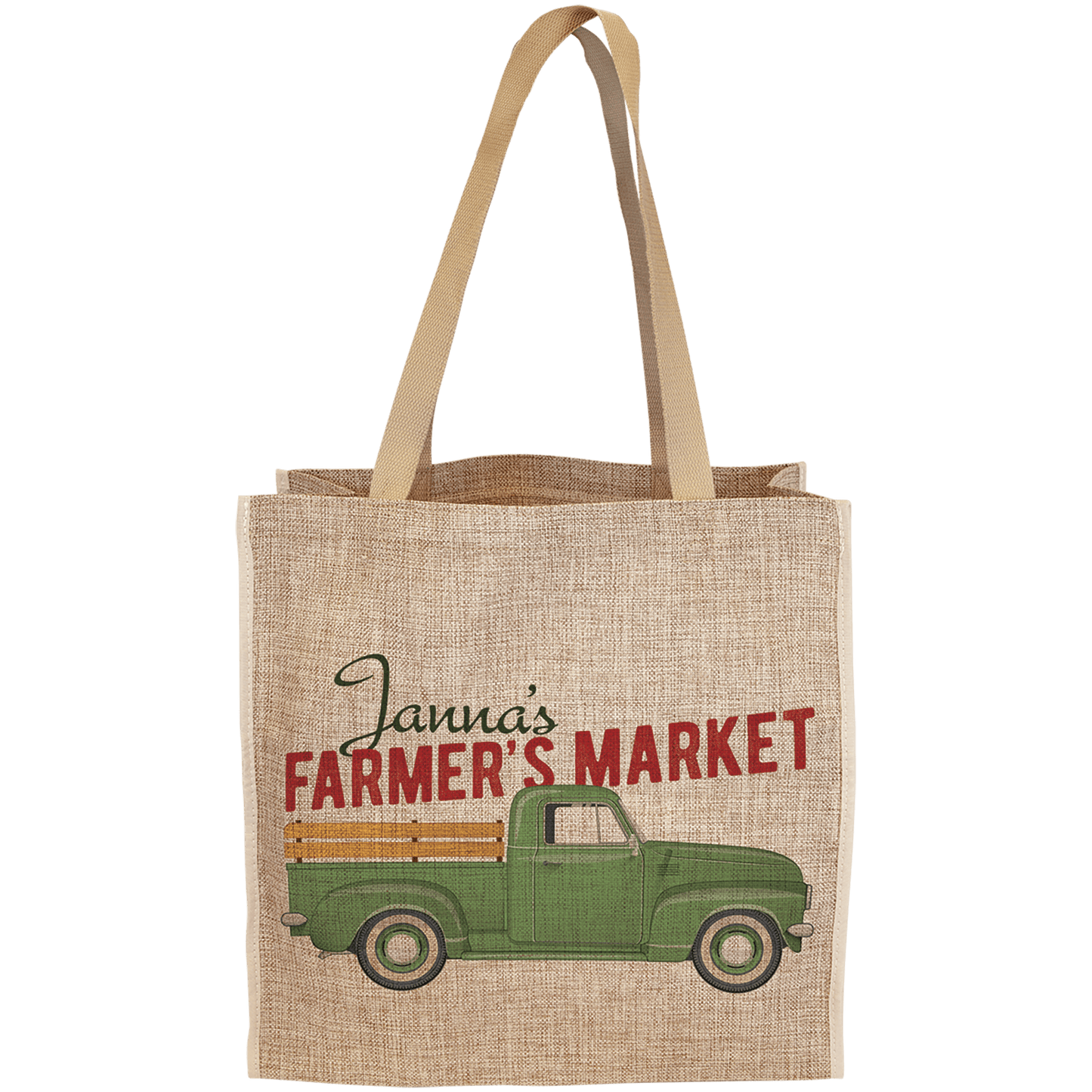 Gusset Bag Burlap 15.75x15.5
