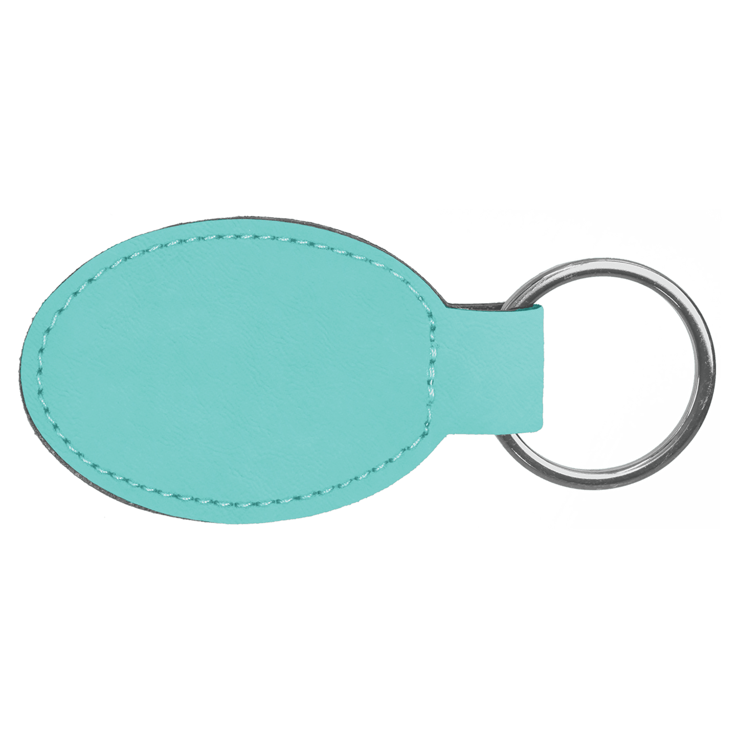 Keychain Leather Oval