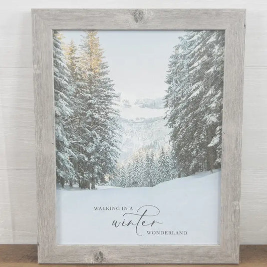 Snow Art Walking in Winter Wonder