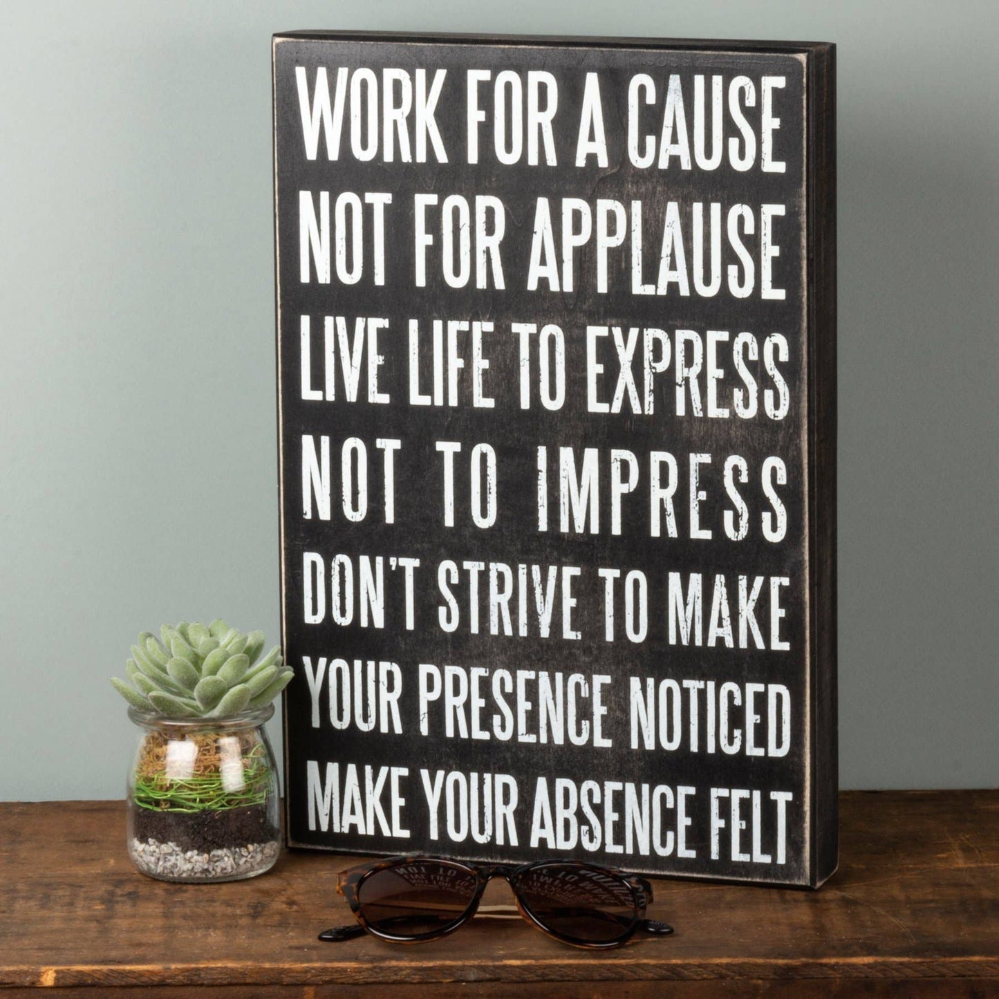 Work Cause Box Sign