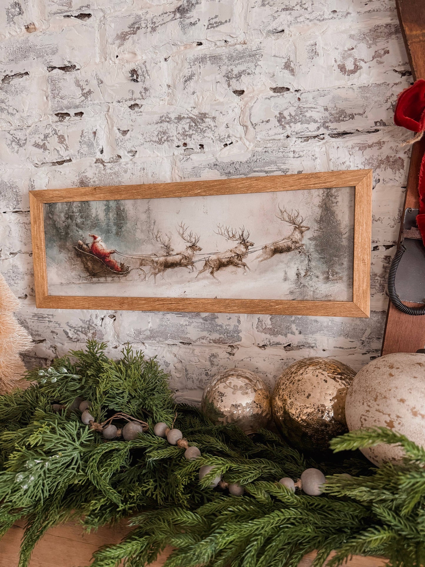 Santa Sleigh Sign