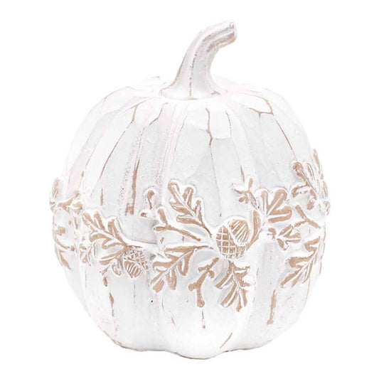 White Resin Pumpkin