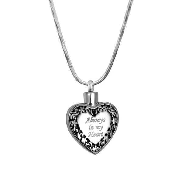 Heart Urn Necklace-Ornate