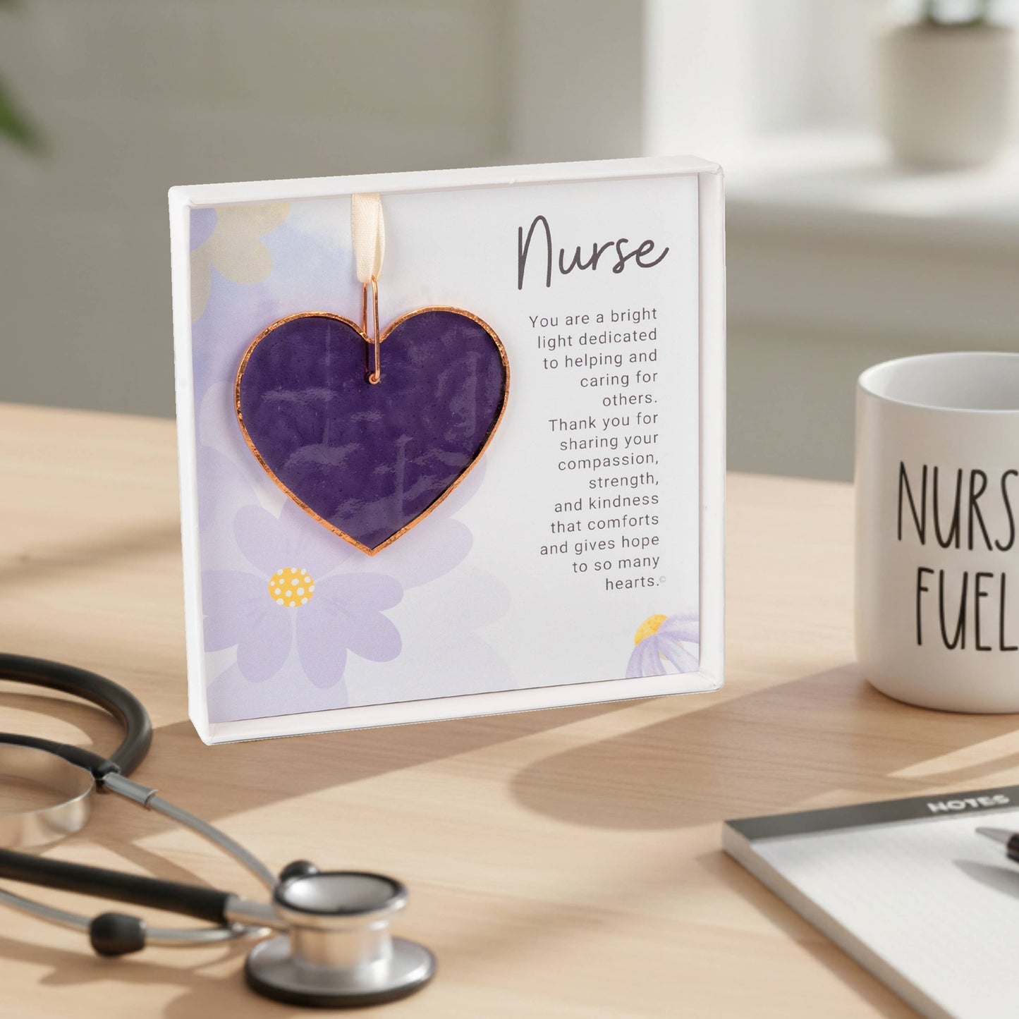 Nurse Heart Glass