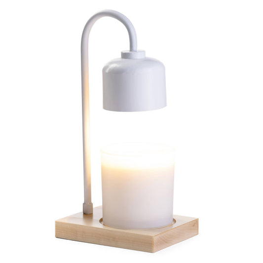Candle Lamp White/Wood