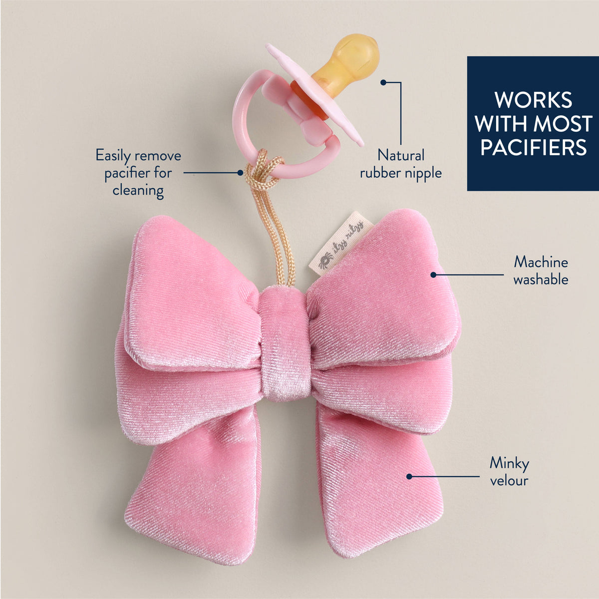 Itzy Pal Pacifier Plush