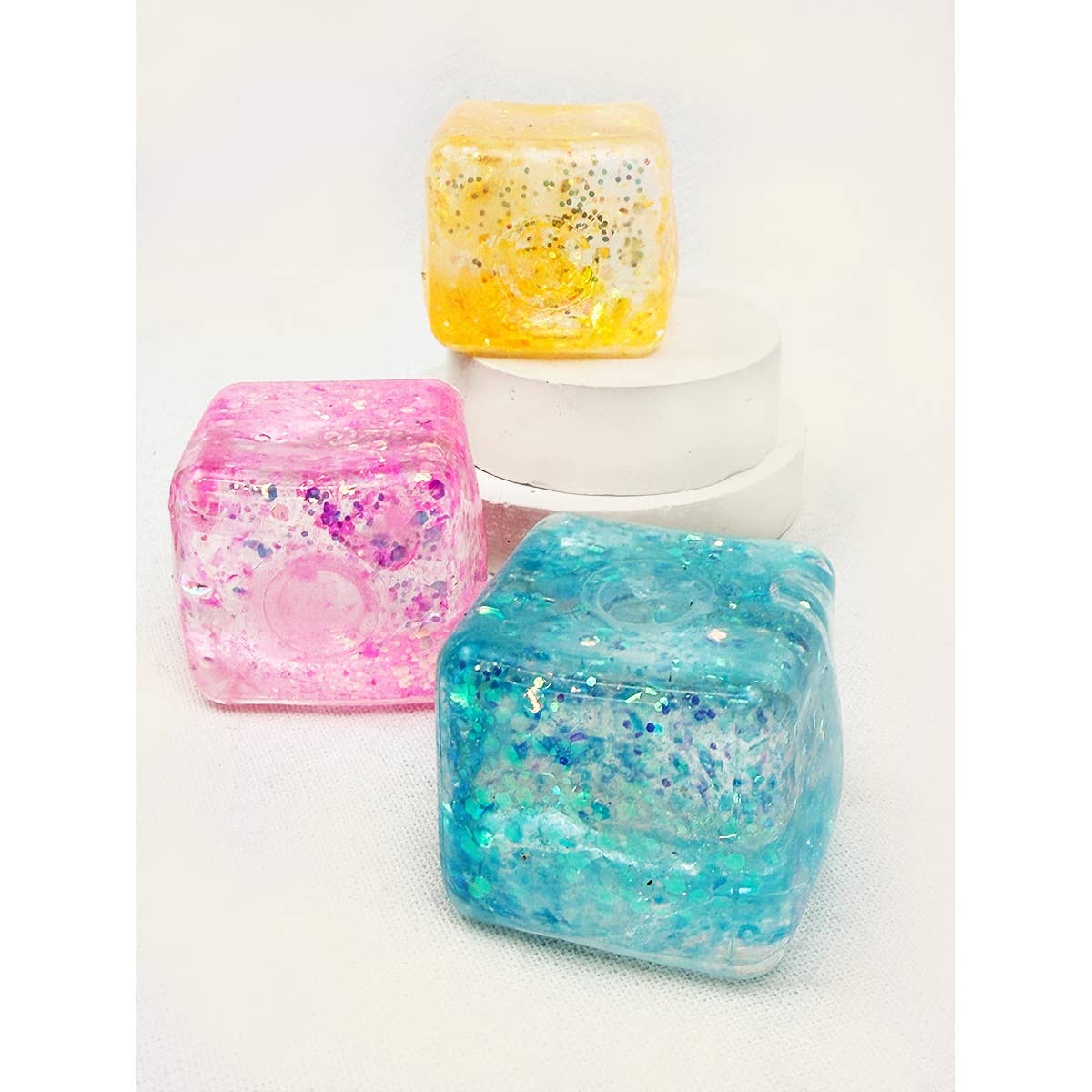 Glitter Ice Cube Squishy