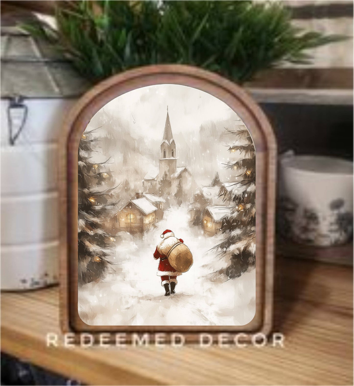 Arch Village Santa Art