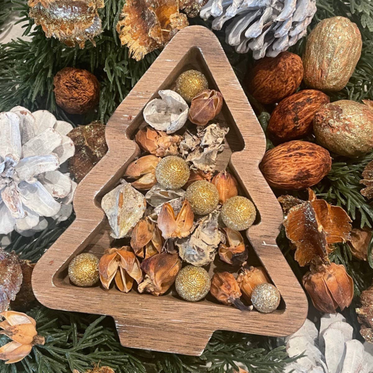 Wood Tree Tray