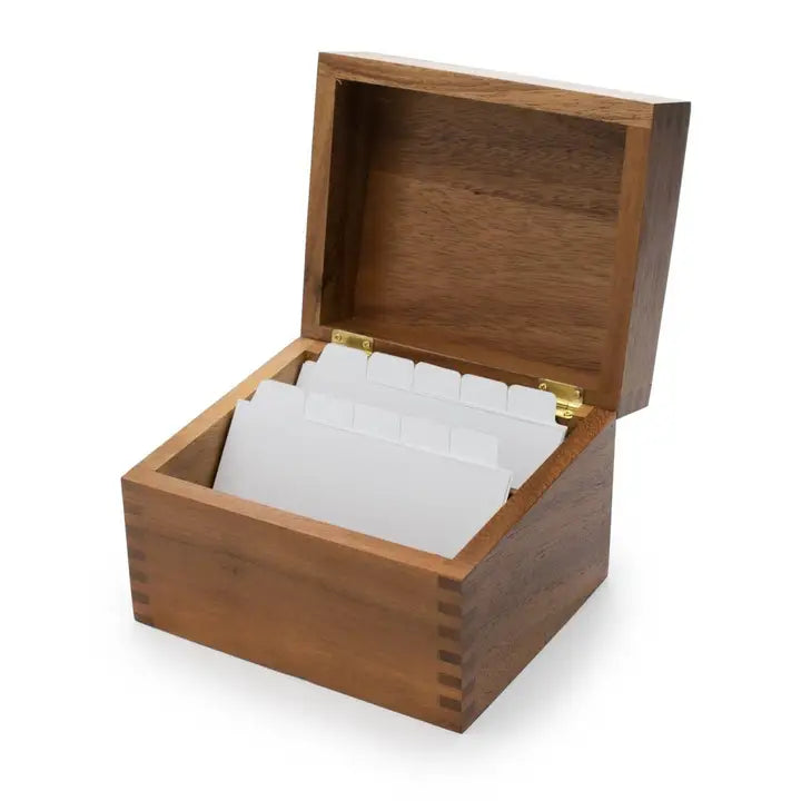 Recipe Box Wood