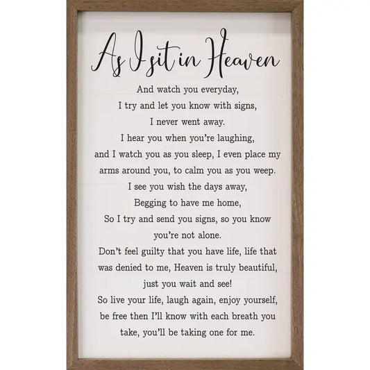 AS I SIT IN HEAVEN 5X8