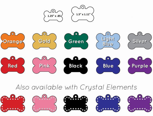 Dog Tags Bone Shape for Pets