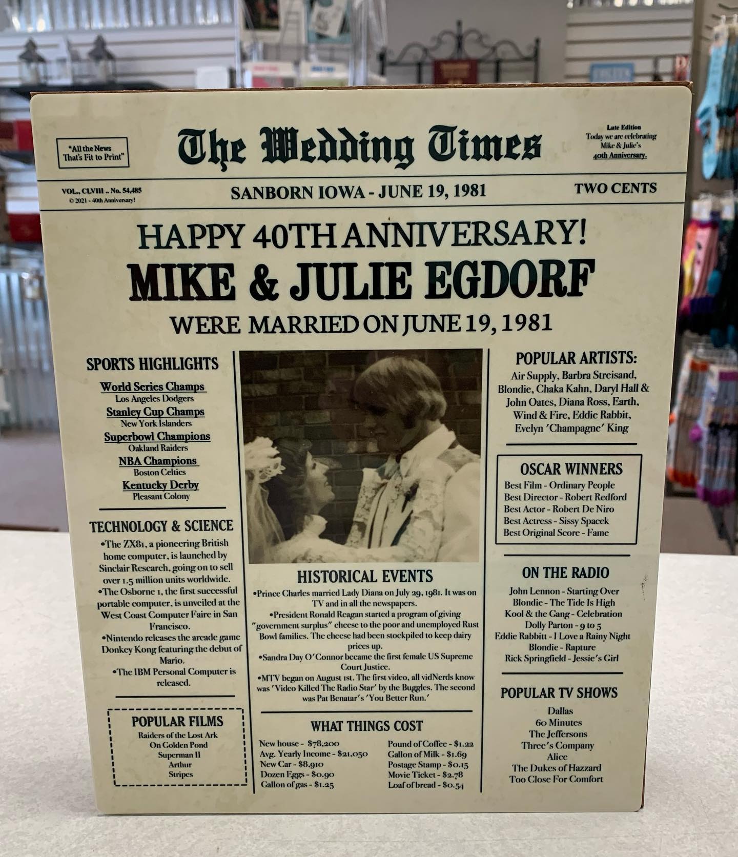 Anniversary Box 8x10