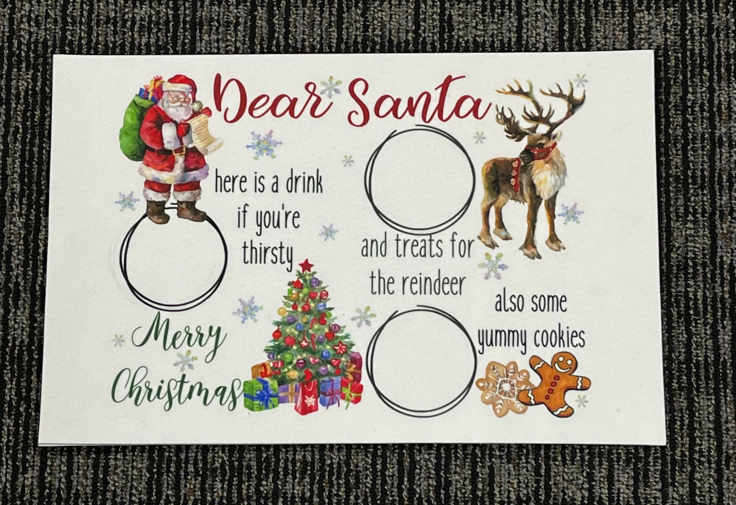 Felt Tray Insert/Placemat Christmas
