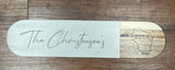 Cutting Board White Marble and Acacia