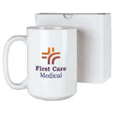 Coffee Ceramic Printed 15oz