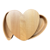 Heart Maple Box - Laser Engraved