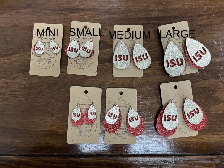 Earrings ISU IOWA UNI