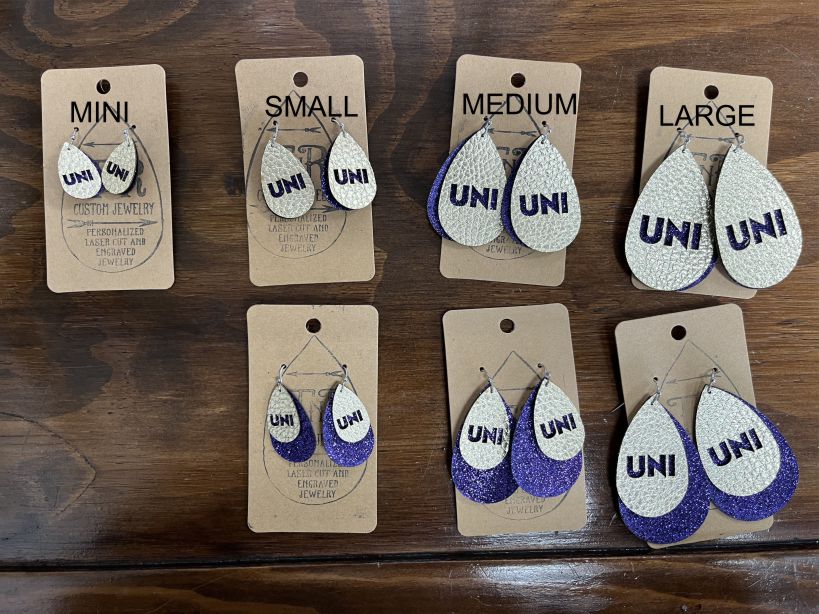 Earrings ISU IOWA UNI
