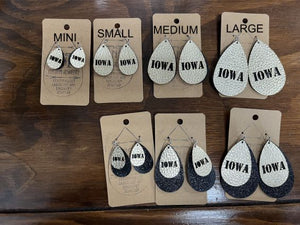 Earrings ISU IOWA UNI
